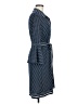 Max Studio Polka Dots Blue Casual Dress Size M - photo 4