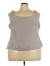 Alex Evenings 100% Polyester Gray Sleeveless Blouse Size 3X - photo 1