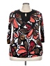 Avenue Brown 3/4 Sleeve Blouse Size 18 - photo 1