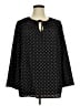Weekend Suzanne Betro 100% Polyester Black 3/4 Sleeve Blouse Size 1X - photo 1