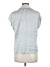 Maison d' Amelie Stripes Silver Sleeveless Button-Down Shirt Size M - photo 2