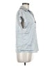 Maison d' Amelie Stripes Silver Sleeveless Button-Down Shirt Size M - photo 4