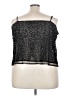 ASOS 100% Polyester Black Sleeveless Top Size 20 - photo 2