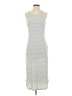 Hug Stripes Silver Gray Casual Dress Size Sm - photo 1