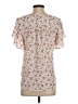 Ann Taylor LOFT Ivory Short Sleeve Blouse Size XS - photo 2