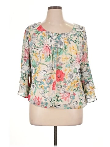 Sara Michelle 3/4 Sleeve Blouse (view 1)