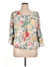 Sara Michelle 100% Polyester Ivory 3/4 Sleeve Blouse Size 1X - photo 1