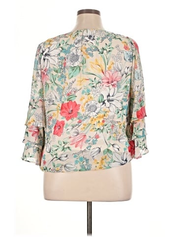 Sara Michelle 3/4 Sleeve Blouse (view 2)