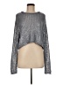 Zara 100% Acrylic Metallic Silver Pullover Sweater Size M - photo 1