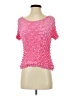 Unbranded 100% Polyester Pink Short Sleeve Top Size XS (estimated) - photo 1