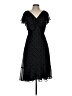 Max Studio 100% Polyester Polka Dots Black Cocktail Dress Size L - photo 1