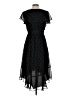 Max Studio 100% Polyester Polka Dots Black Cocktail Dress Size L - photo 2