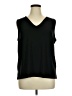 IMAN Black Sleeveless T-Shirt Size 1X - photo 1