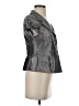 Armani Collezioni 100% Silk Metallic Gray Blouse Size 4 - photo 4