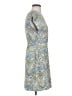 MNG Paisley Blue Casual Dress Size 2 - photo 4