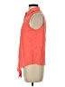 Equipment 100% Silk Orange Sleeveless Silk Top Size XS - photo 5