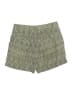W by Worth 100% Silk Chevron-herringbone Green Shorts Size 6 - photo 2