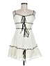 Selfie Leslie 100% Polyester Ivory Cocktail Dress Size 8 - photo 1