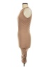 Unbranded Solid Tan Casual Dress Size M - photo 5