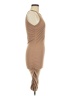 Unbranded Solid Tan Casual Dress Size M - photo 4