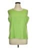 MING WANG Green Sleeveless Blouse Size 1X - photo 1