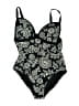 Boden Paisley Black One Piece Swimsuit Size 10 - photo 1