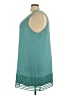 Logo Layers Teal Sleeveless Blouse Size 4X - photo 5