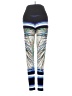 Eva Varro Graphic Blue Yoga Pants Size S - photo 2