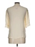 Sunny Leigh 100% Silk Ivory 3/4 Sleeve Silk Top Size L - photo 2
