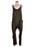 Anrabess Solid Brown Jumpsuit Size L - photo 1