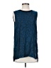 Calvin Klein 100% Polyester Blue Sleeveless Blouse Size 2 (estimated) - photo 1