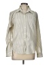 Travelsmith 100% Polyester Stripes Ivory Long Sleeve Blouse Size 12 - photo 1