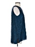 Calvin Klein 100% Polyester Blue Sleeveless Blouse Size 2 (estimated) - photo 4