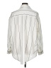 Bibi 100% Polyester Stripes Ivory Long Sleeve Blouse Size XL - photo 2