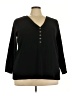 Caslon Black 3/4 Sleeve Top Size 4X - photo 1