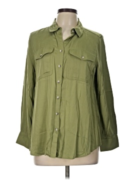 Chico's 3/4 Sleeve Button-Down Shirt (view 1)
