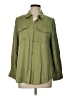 Chico's 100% Modal Green 3/4 Sleeve Button-Down Shirt Size Lg (2) - photo 1