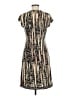 BCBGMAXAZRIA Print Brown Cocktail Dress Size M - photo 2