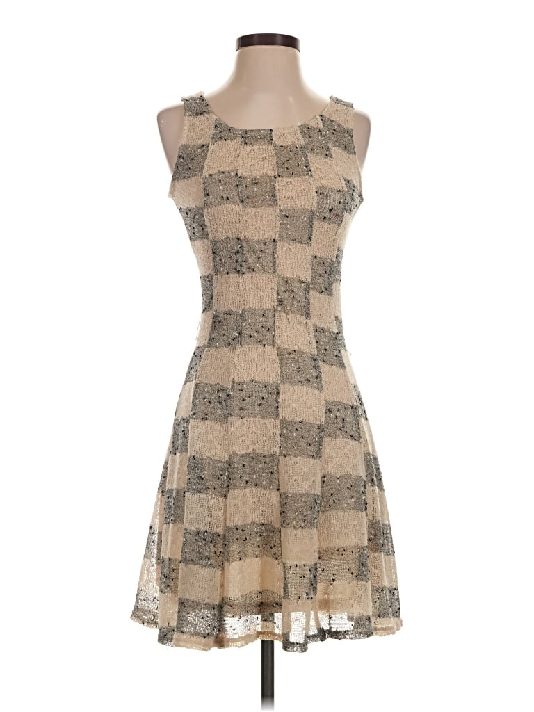 Pre-owned Mystree Cocktail Dress In Tan