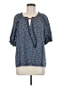 wonderly Blue Short Sleeve Blouse Size M - photo 1