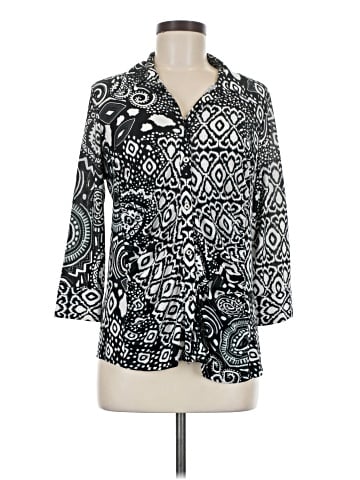 Essentials by Milano 3/4 Sleeve Blouse (view 1)