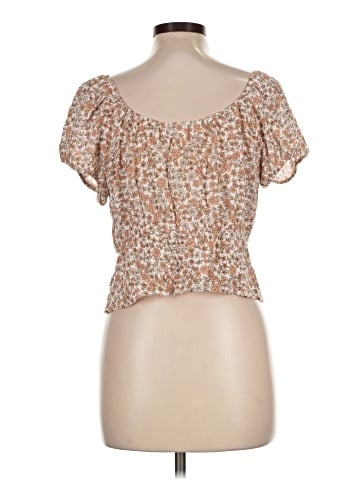 Pink Rose Short Sleeve Blouse (view 2)