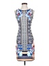 Rozae Nichols Graphic Blue Cocktail Dress Size S - photo 1