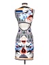 Rozae Nichols Graphic Blue Cocktail Dress Size S - photo 2