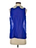 Dizzy Lizzy 100% Polyester Blue Sleeveless Blouse Size S - photo 1