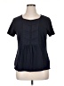 Talbots Black Short Sleeve Blouse Size XL Petite - photo 1