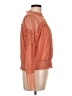 Calligraphie Orange Long Sleeve Blouse Size L - photo 4