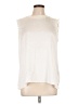 Karl Lagerfeld Paris 100% Polyester Ivory Sleeveless Blouse Size L - photo 1
