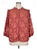 LC Lauren Conrad 100% Polyester Red 3/4 Sleeve Blouse Size 1X - photo 1