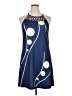 Unbranded Graphic Blue Cocktail Dress Size XL - photo 1